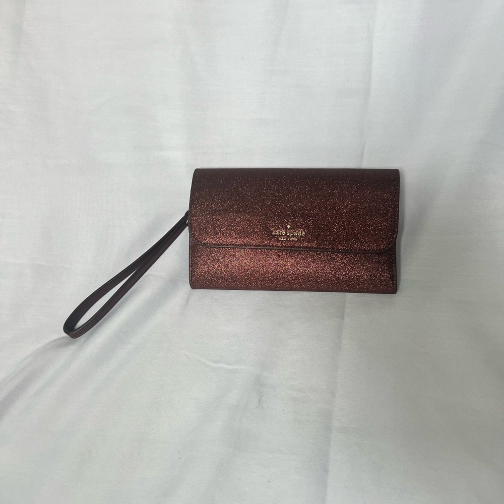 Elegant Maroon Wristlet Clutch